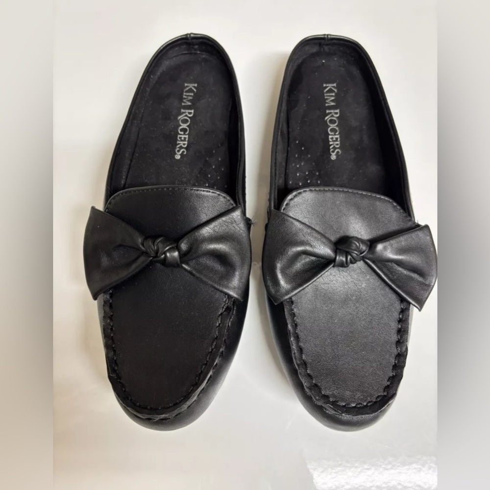 Kim Rogers Hoda Bow Slide Black Size 6.5 M